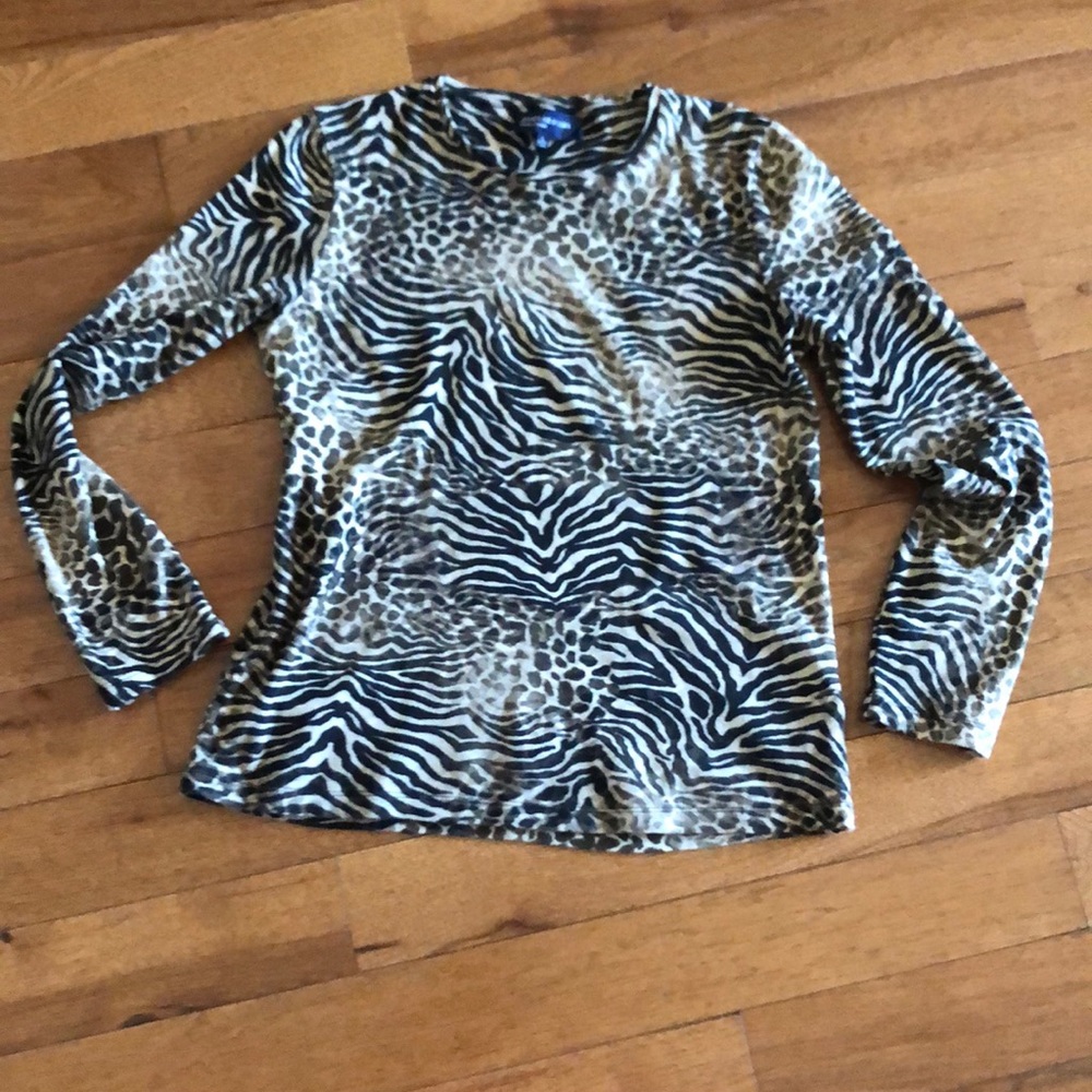 JNY leopard print shirt